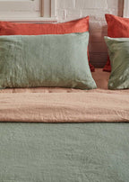 Linen Duvet Cover - Khaki