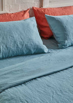 Linen Duvet Cover - Dusty Blue