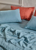 Linen Standard Pillowcase Set - Burnt Ochre-Bedding-Greenhouse-Greenhouse Interiors Pty Ltd