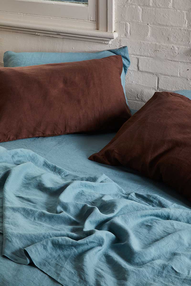 Linen Standard Pillowcase Set - Cocoa