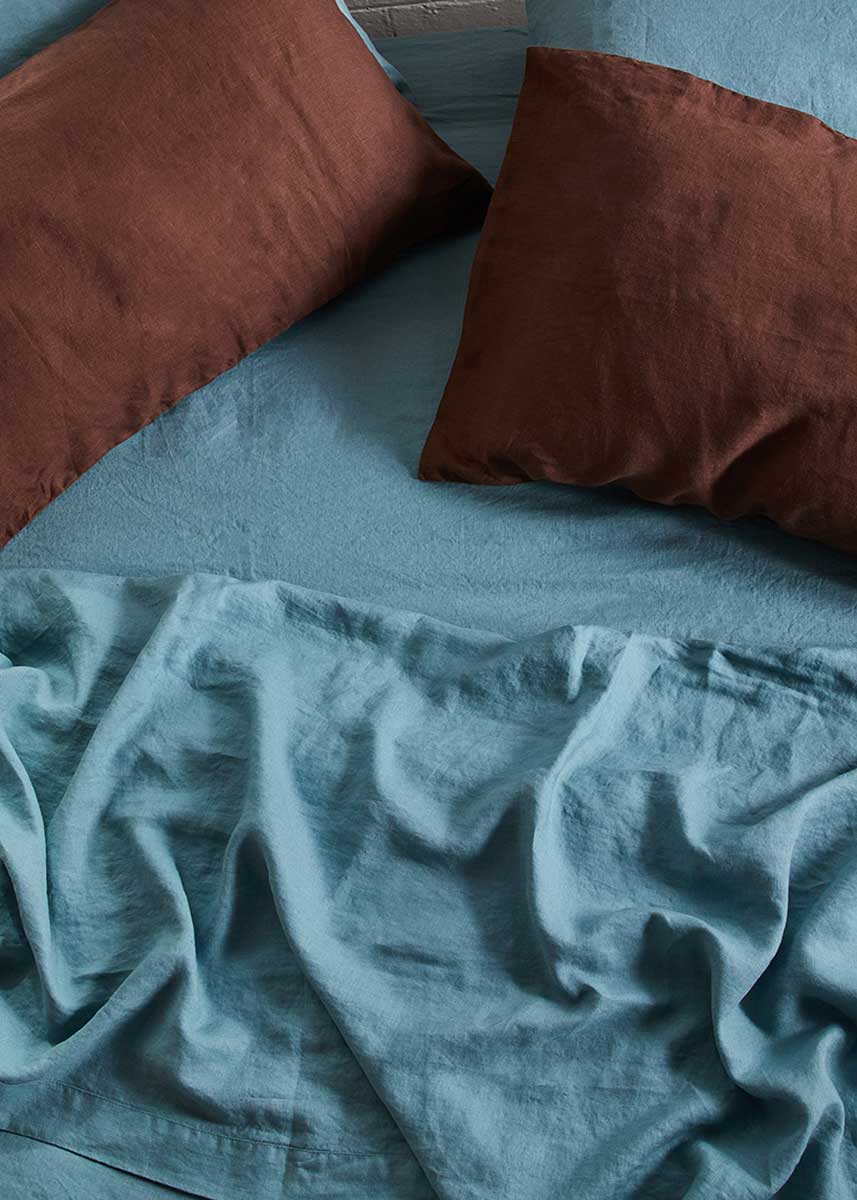 Linen Standard Pillowcase Set - Cocoa