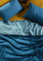Linen Standard Pillowcase Set - Legion Blue