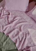 Linen Fitted Sheet - Lilac-Bedding-Greenhouse-Greenhouse Interiors Pty Ltd