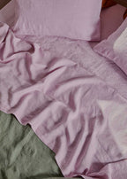 Linen Fitted Sheet - Lilac