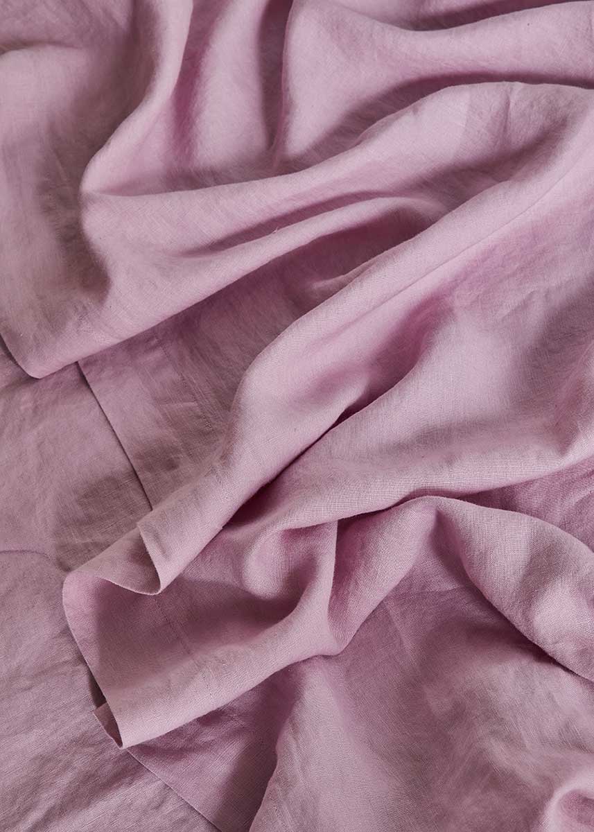 Linen Flat Sheet - Lilac