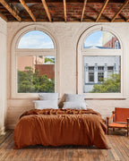 Linen Duvet Cover - Tobacco