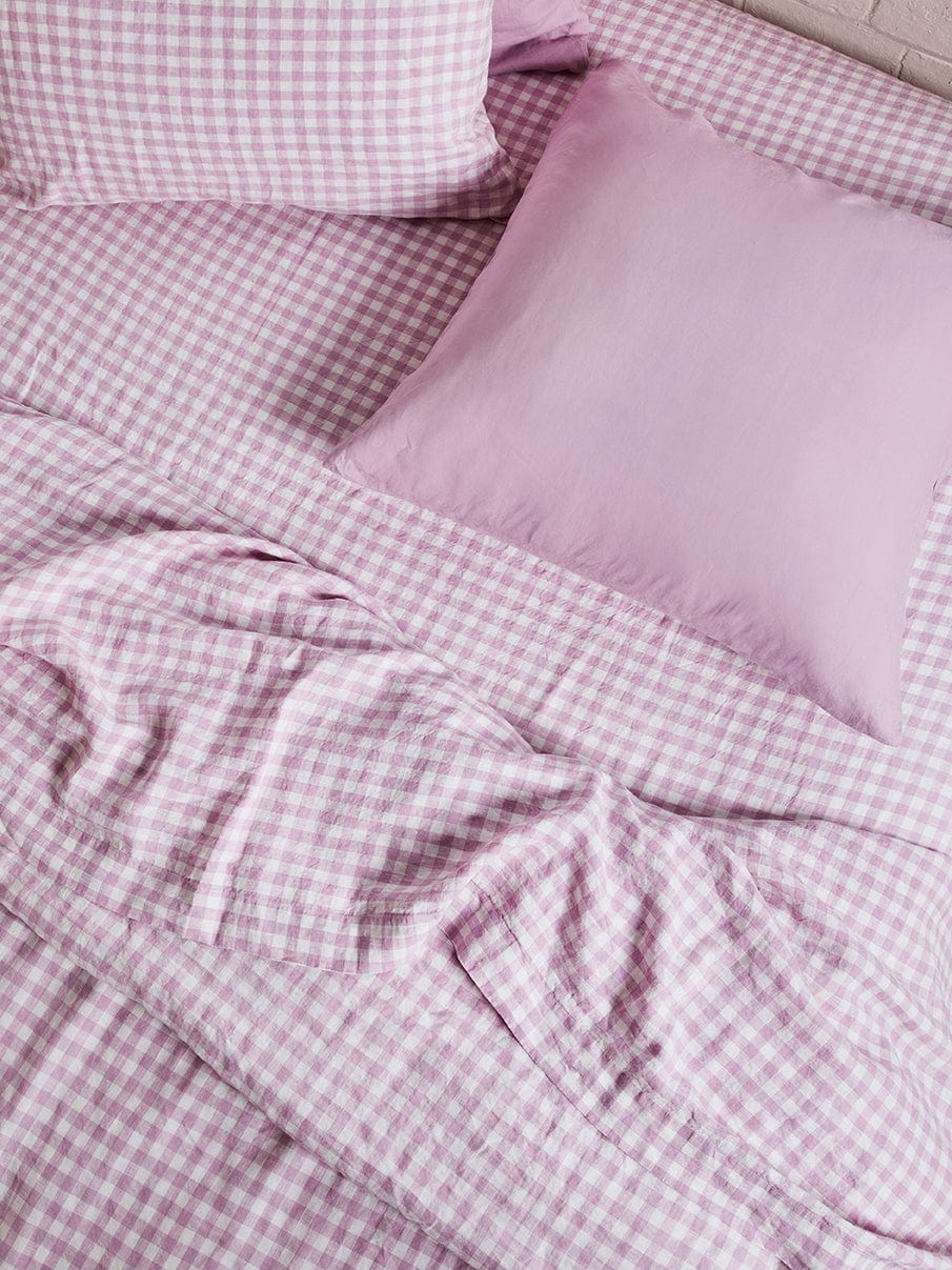 Lilac – Linen Euro Pillowcase Set