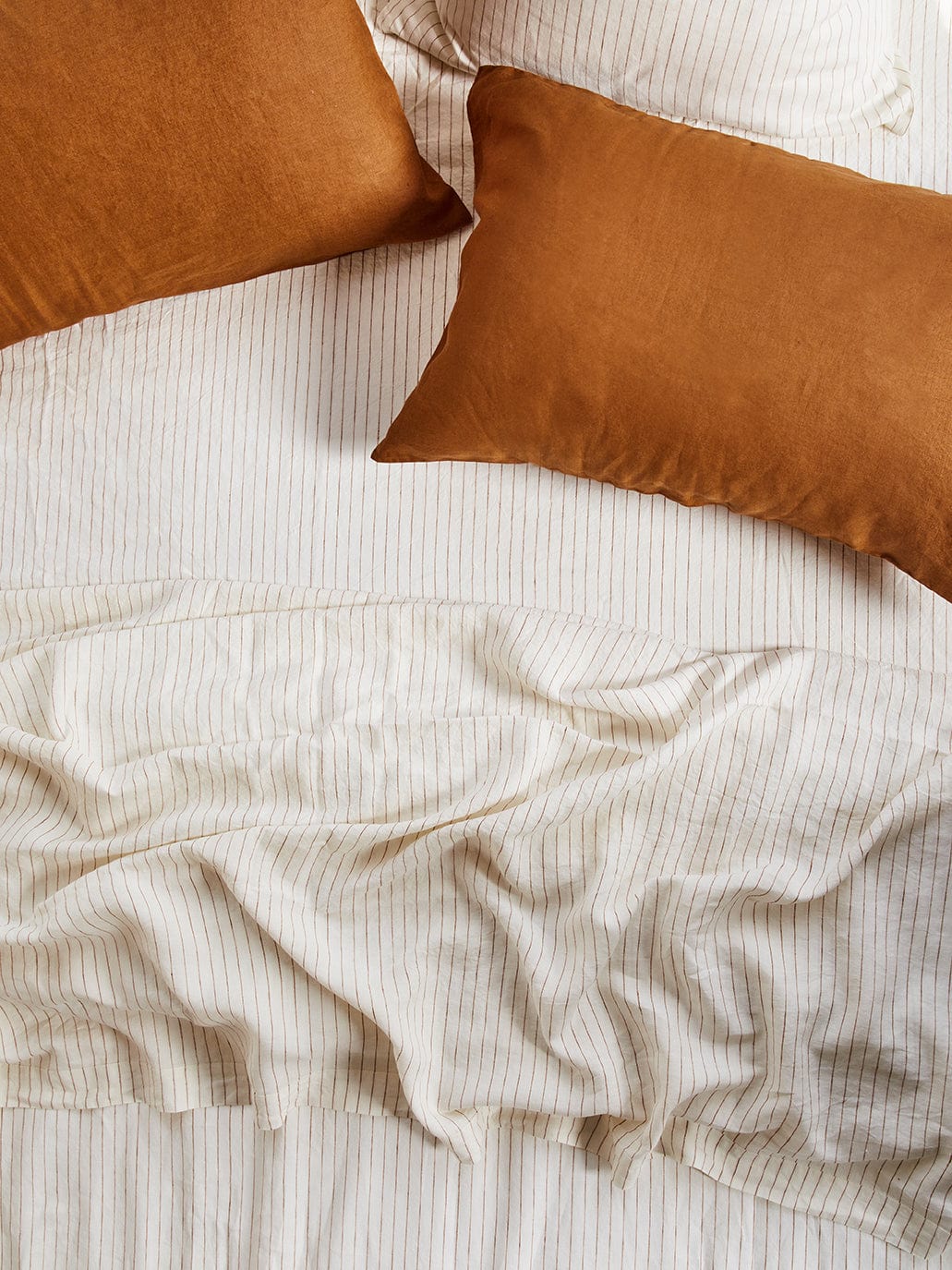 Linen Standard Pillowcase Set - Tobacco