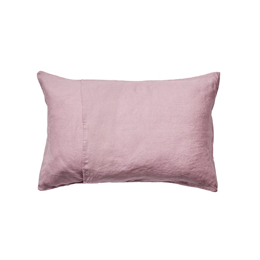 Linen Standard Pillowcase Set - Lilac