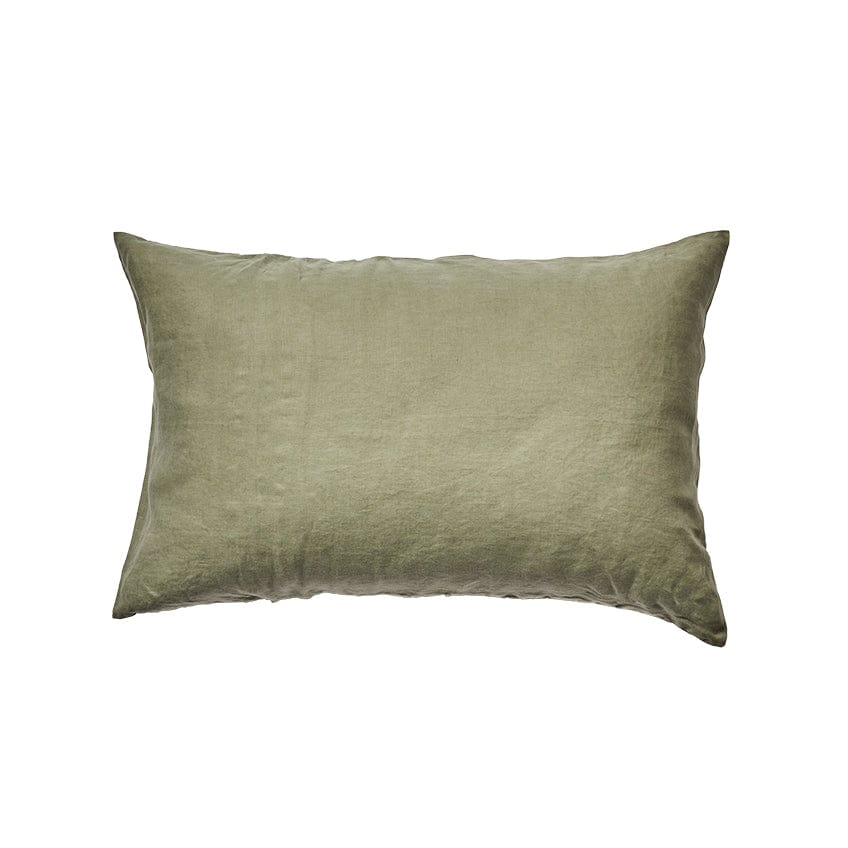 Linen Standard Pillowcase Set - Khaki