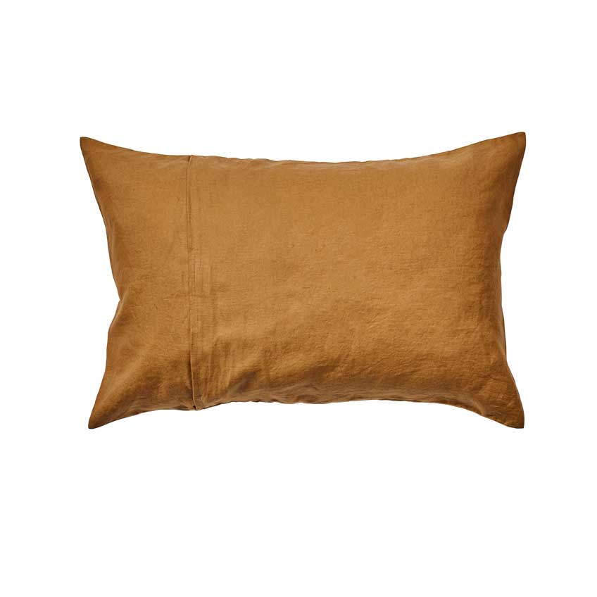 Linen Standard Pillowcase Set - Ginger