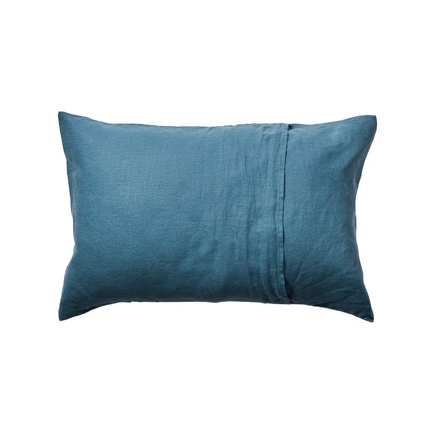 Linen Standard Pillowcase Set - Legion Blue