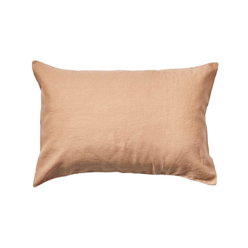 Linen Standard Pillowcase Set - Biscuit