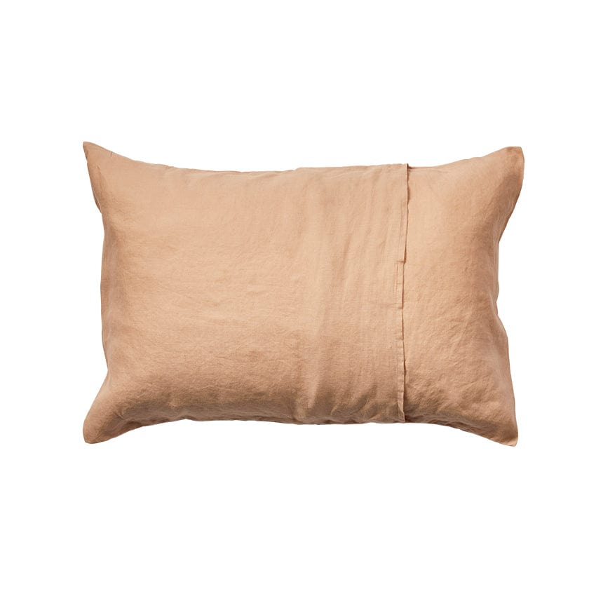 Linen Standard Pillowcase Set - Biscuit