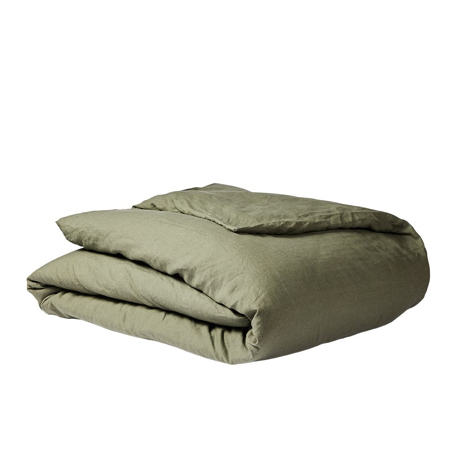 Linen Duvet Cover - Khaki