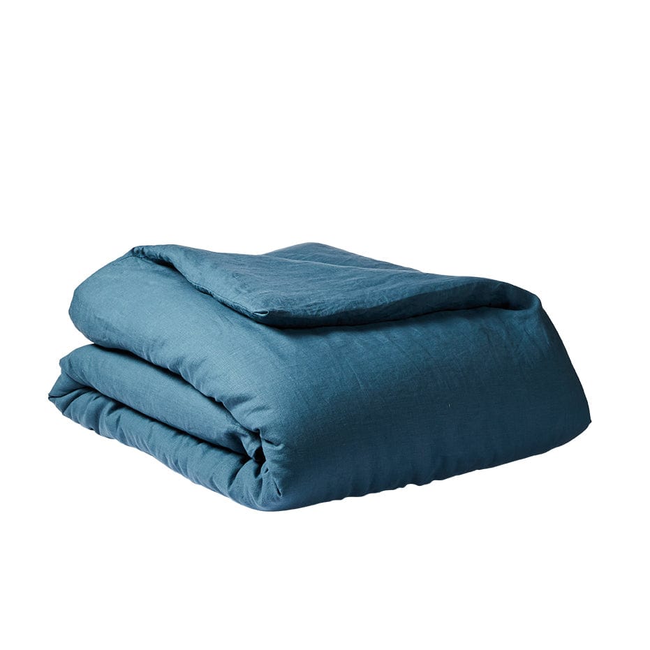 Linen Duvet Cover - Legion Blue