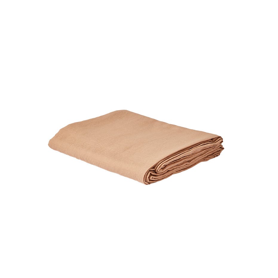 Linen Flat Sheet - Biscuit