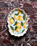 Ceramic Platter - Lemons-Ceramics-Georgie Damm-Greenhouse Interiors Pty Ltd