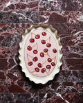 Ceramic Platter - Cherries-Ceramics-Georgie Damm-Greenhouse Interiors Pty Ltd