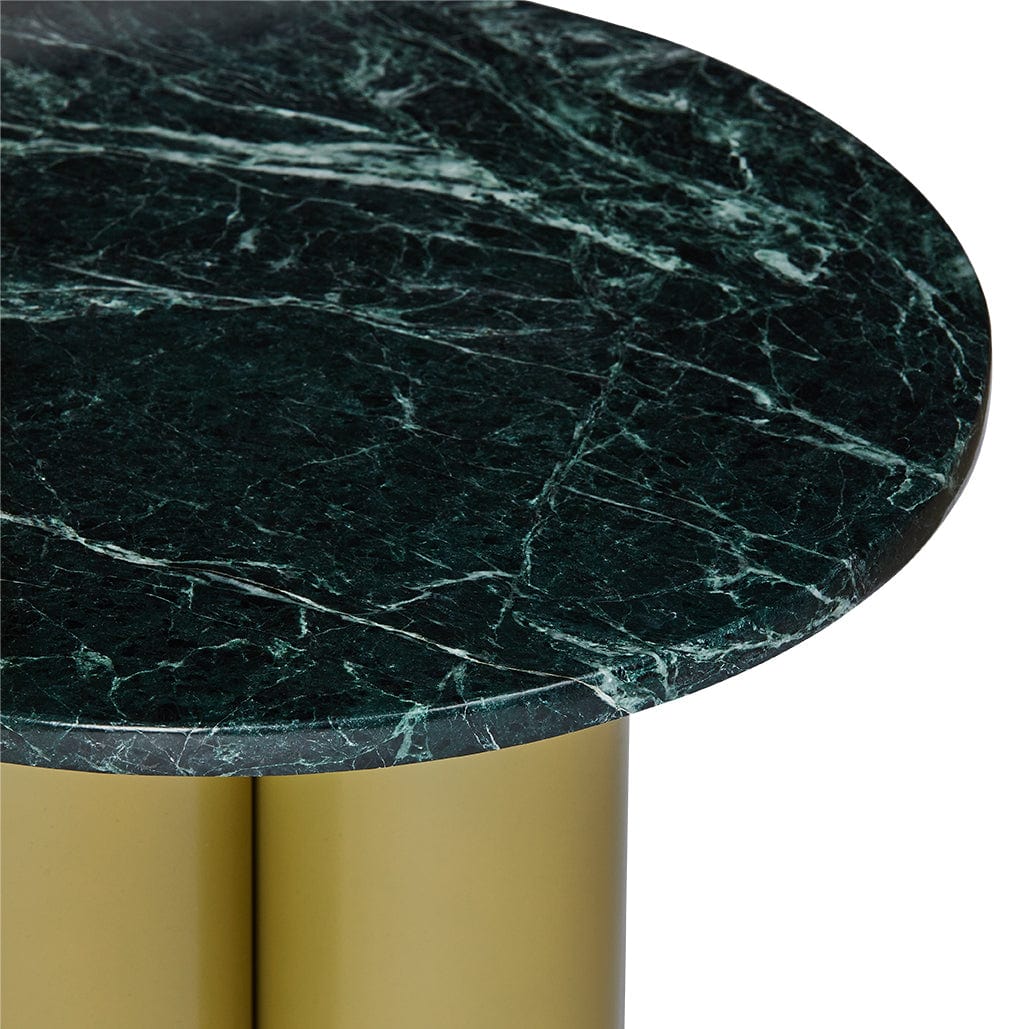 Natura Verde Alpi Marble Side Table
