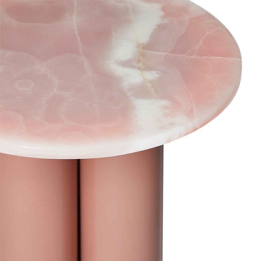 Natura Pink Onyx Side Table