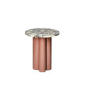 Natura Calacatta Viola Marble Side Table-Furniture-Greenhouse Interiors-Greenhouse Interiors Pty Ltd