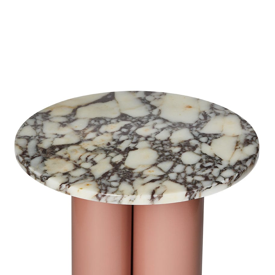 Natura Calacatta Viola Marble Side Table