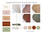 Georges French Petal Pendant Light - Brass
