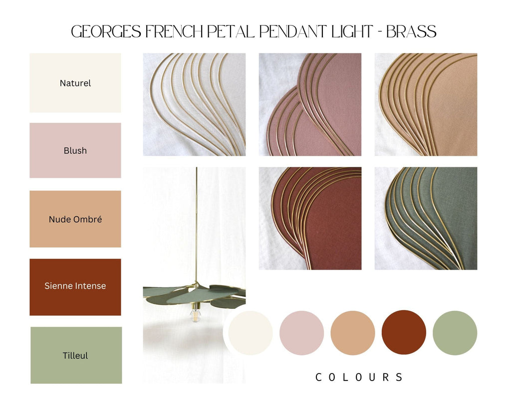 Georges French Petal Pendant Light - Pensee