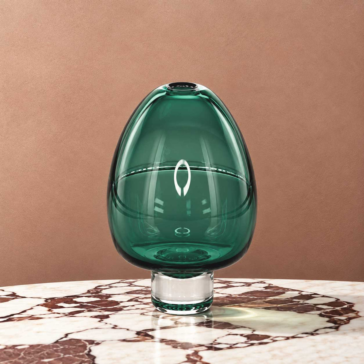 Yumemiru Glass Vessel M - Green