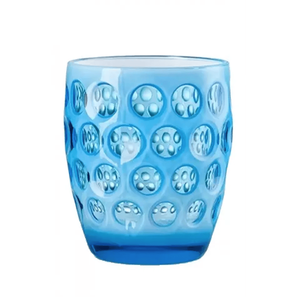 Mario Luca Giusti Lente Set of 2 Small Tumbler- Turquoise/White