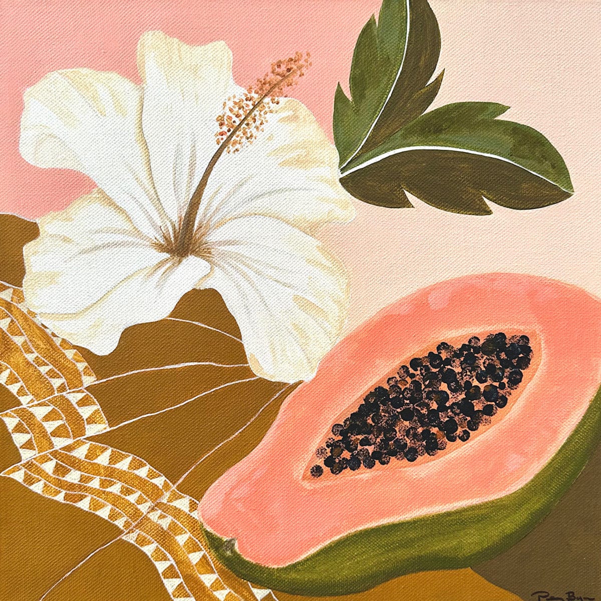 Papaya Sunrise - Original Artwork