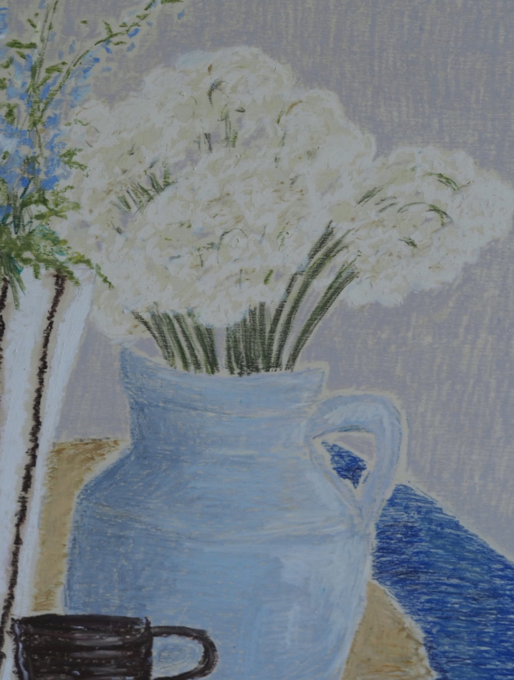 Vice Versa, Delphinium And Paper Whites - Original Art