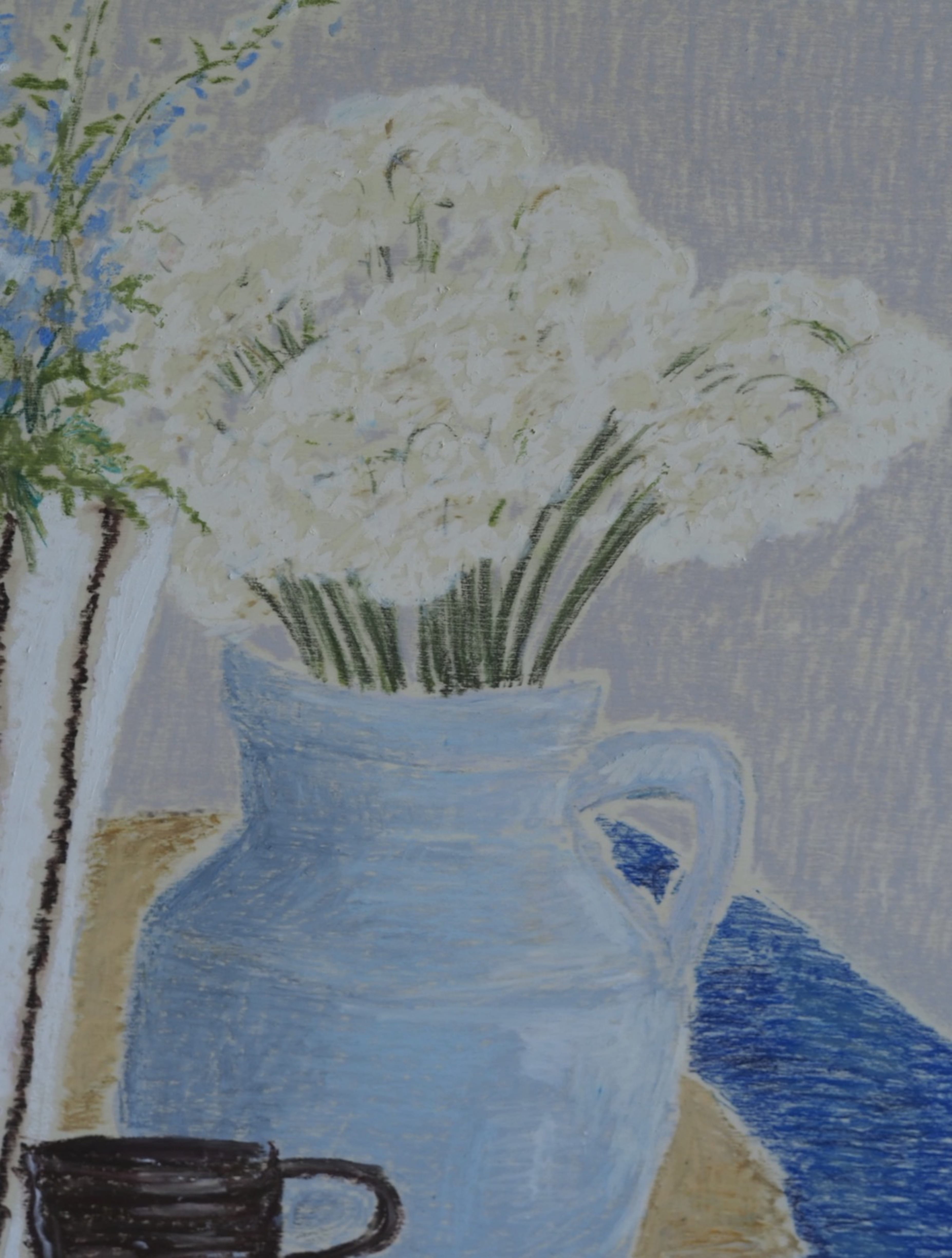 Vice Versa, Delphinium And Paper Whites - Original Art