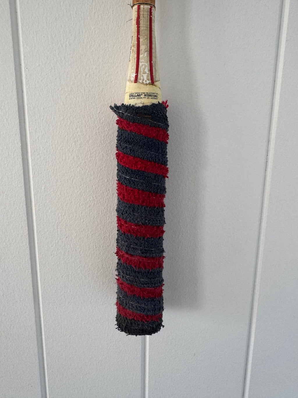 Vintage Squash Racquet With Woven Heart - Denim Blue