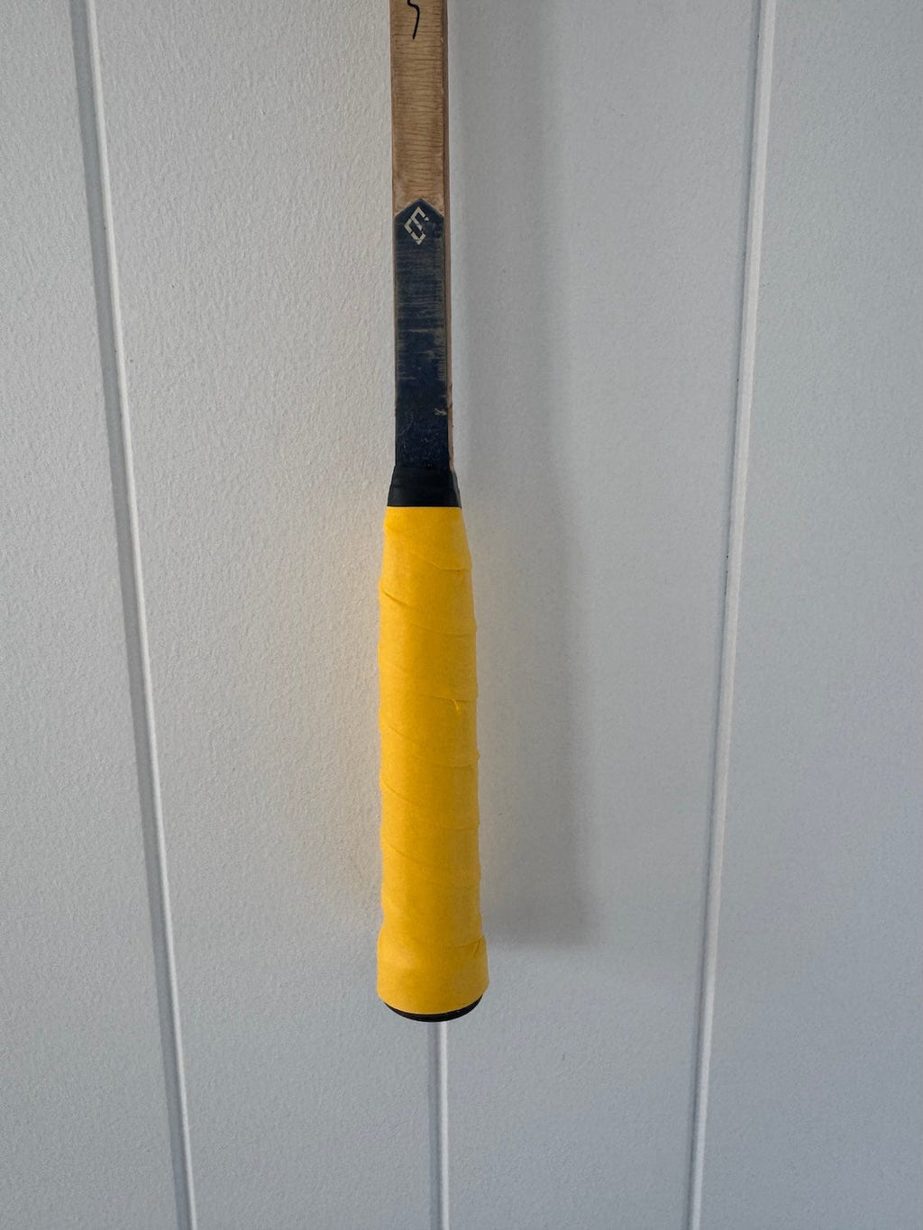 Vintage Squash Racquet With Woven Heart - Retro Yellow