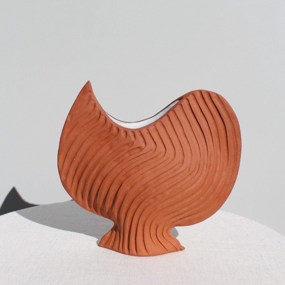 Carved Terracotta Vessel