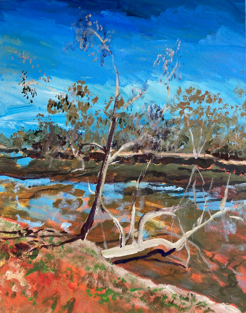 Rocky Waterholes 9 - Original Art-Original Art-Linzie Joanne-Greenhouse Interiors Pty Ltd