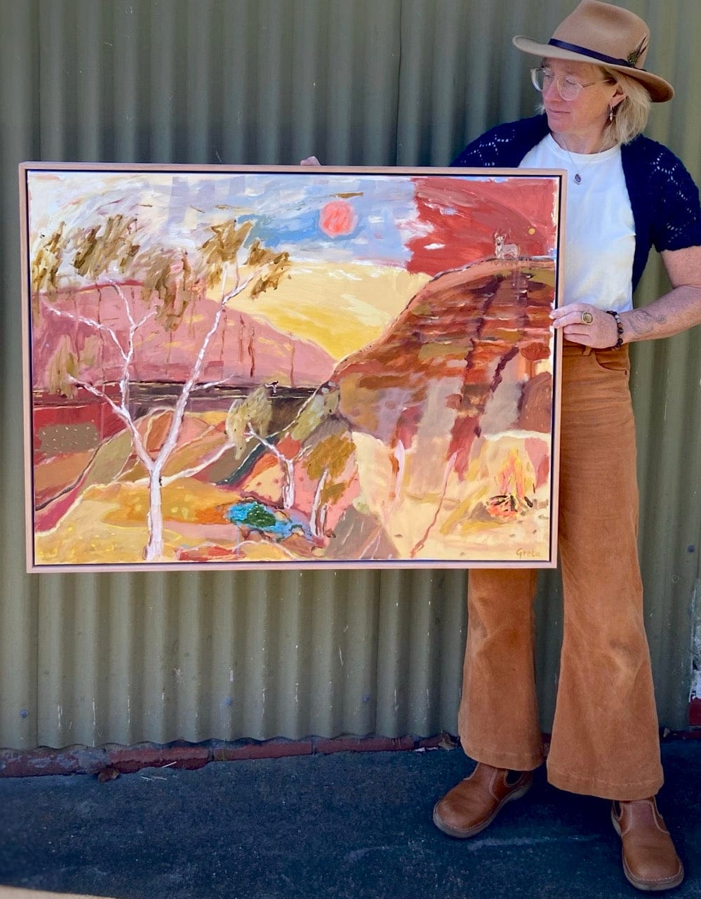 Full Moon Dingo - Original Artwork
