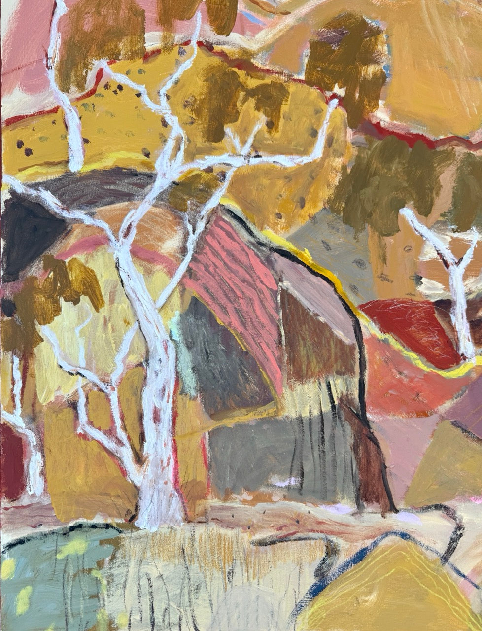 Warm Stones At Sundown - Original Artwork