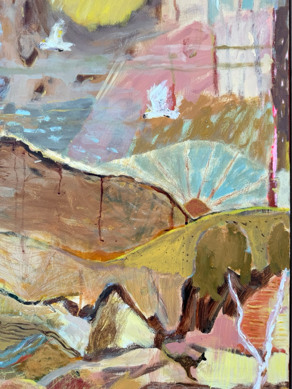 Warm Stones At Sundown - Original Artwork