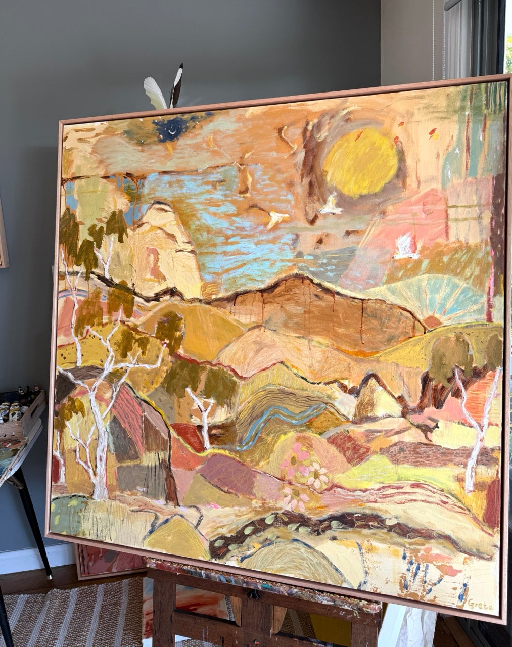 Warm Stones At Sundown - Original Artwork