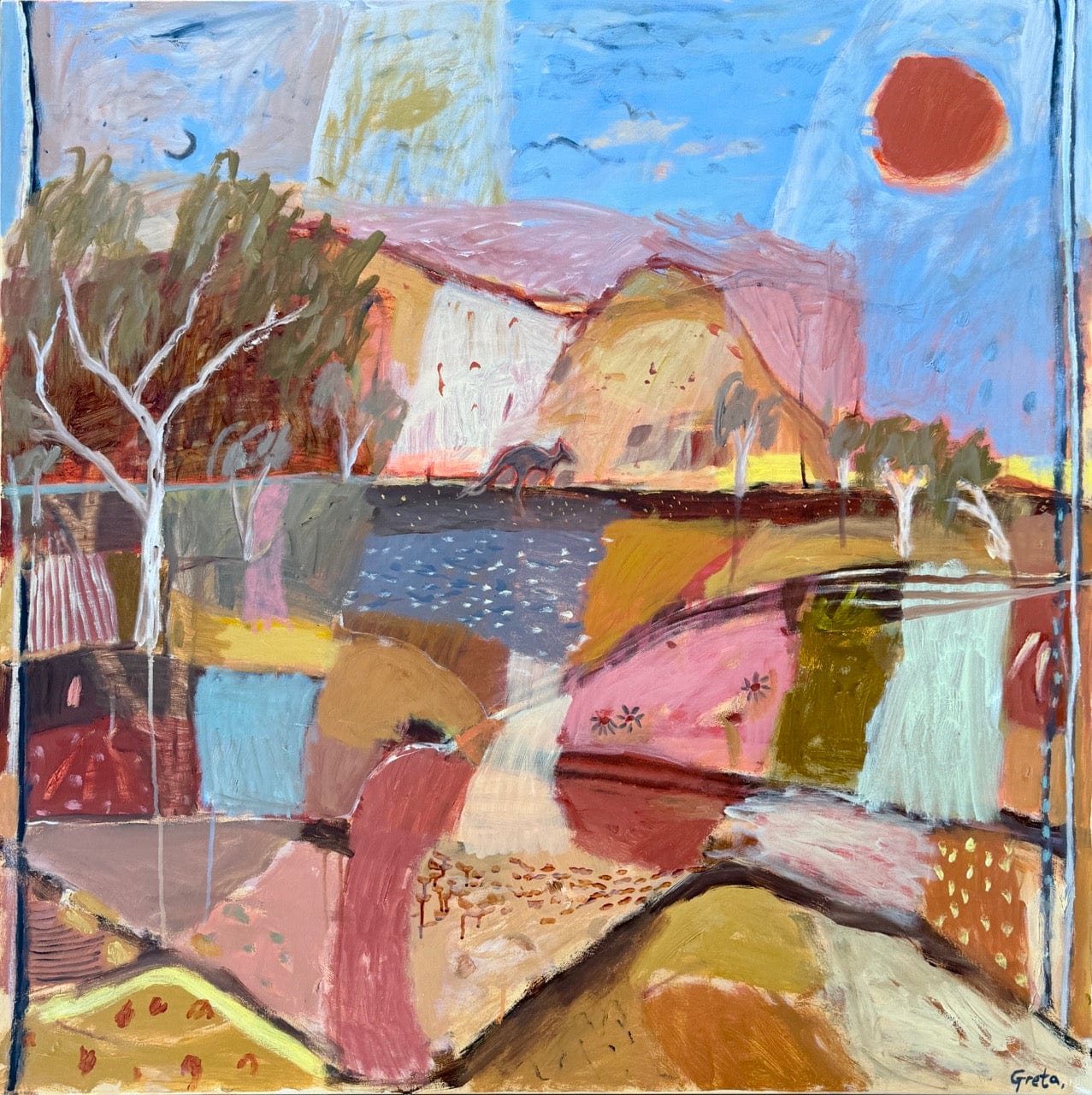 Tracks To The Billabong - Original Art