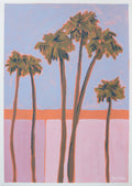 La Palm Trees 1 - Original Artwork-Original Art-Jenni Tuulia Siltala-Greenhouse Interiors Pty Ltd