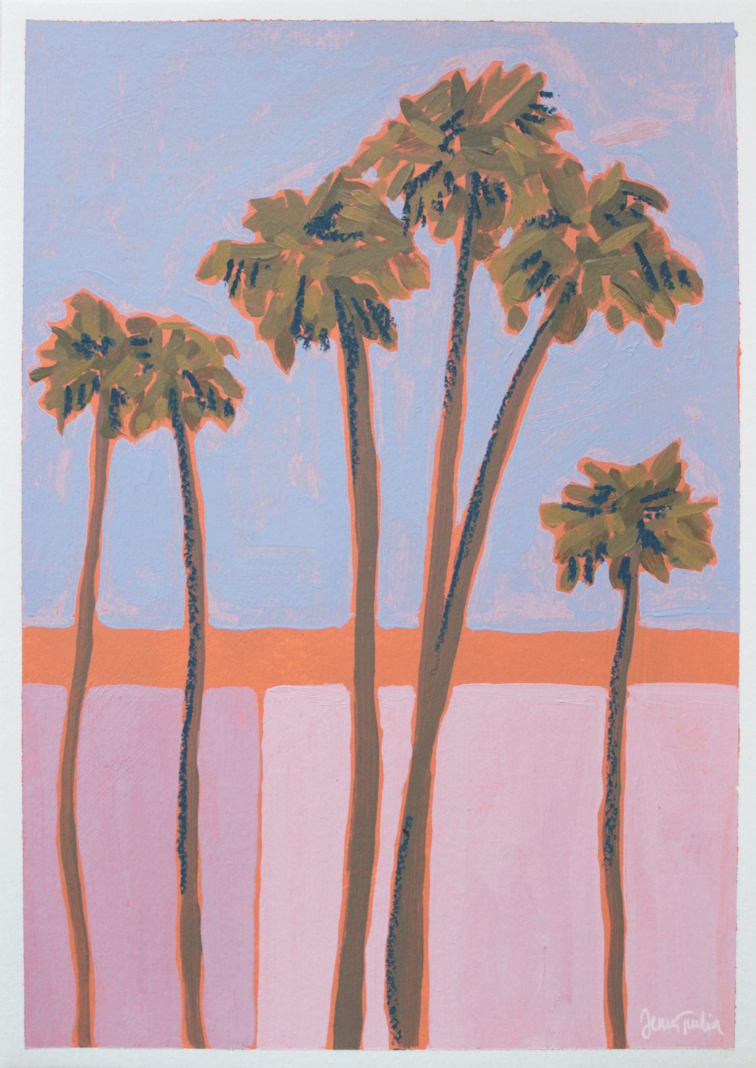La Palm Trees 1 - Original Artwork