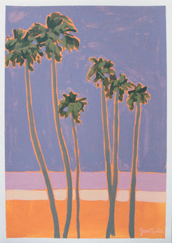 La Palm Trees 4 - Original Artwork-Original Art-Jenni Tuulia Siltala-Greenhouse Interiors Pty Ltd
