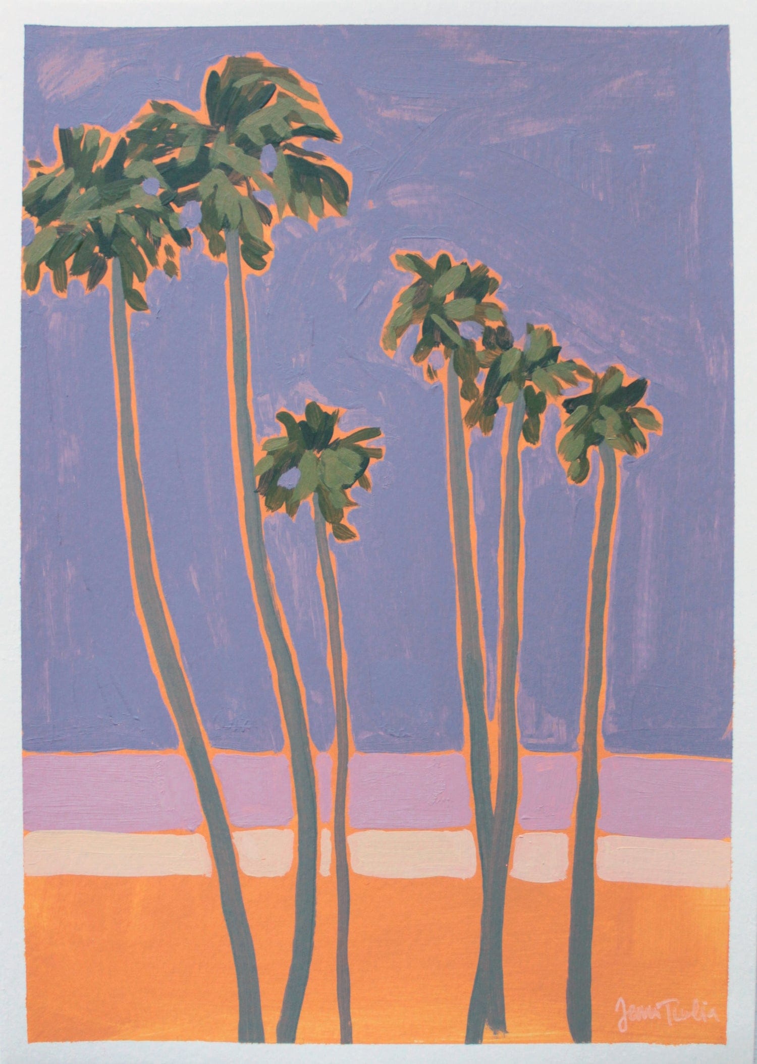 La Palm Trees 4 - Original Artwork
