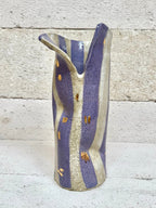 Skinny Crush Vase - 'Gold Lavender Stripe'