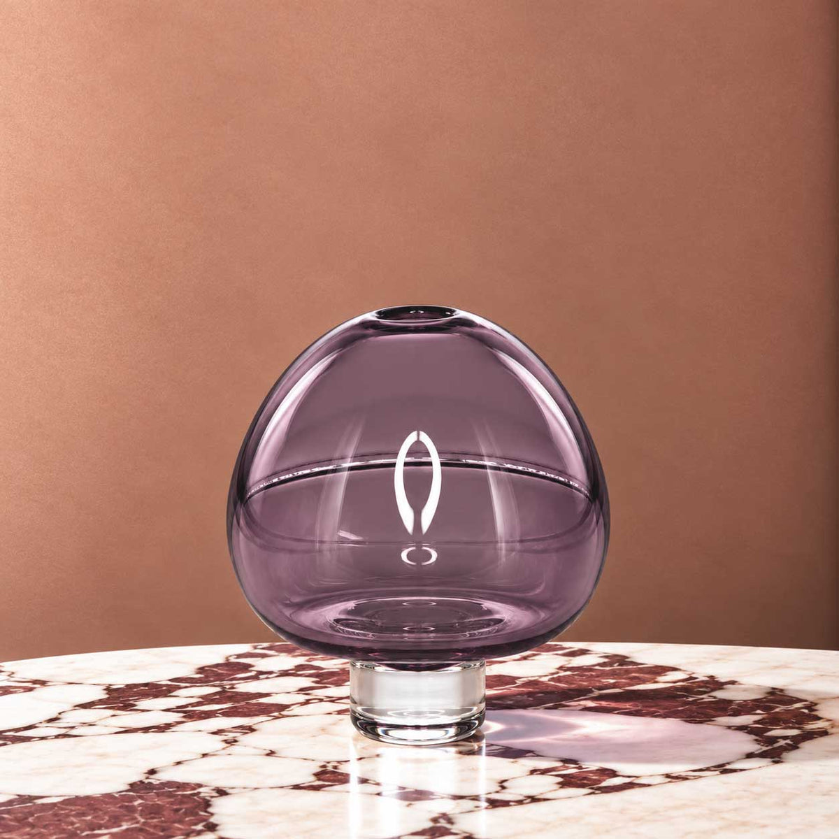 Yumemiru Glass Vessel M - Lilac