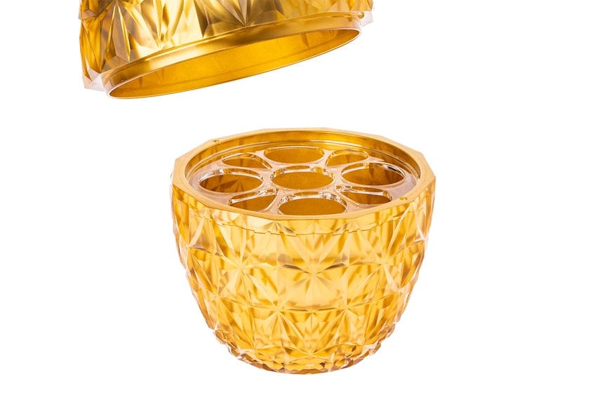 Mario Luca Giusti Melissa Pineapple Cutlery & Ice Holder - Gold
